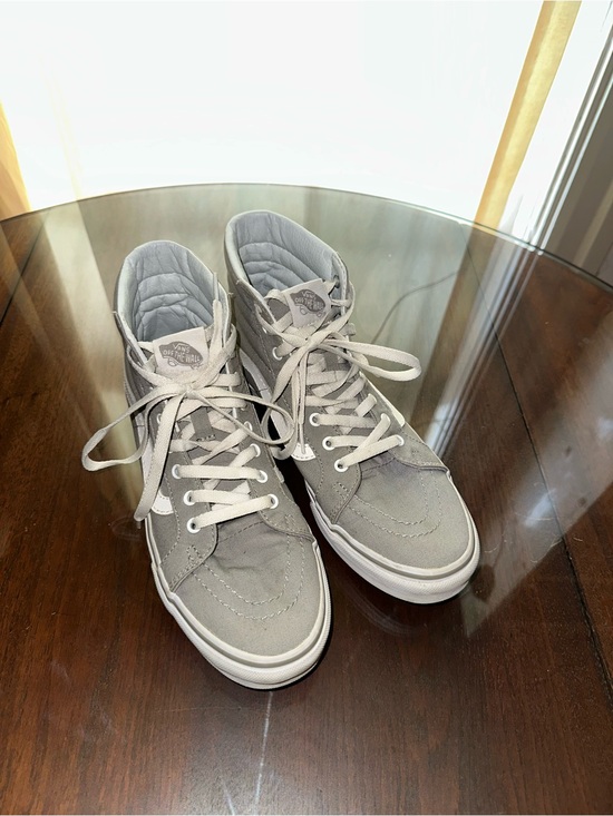 Vans Shoes - Vans High Top Sneakers in Light Gray and White - Vans